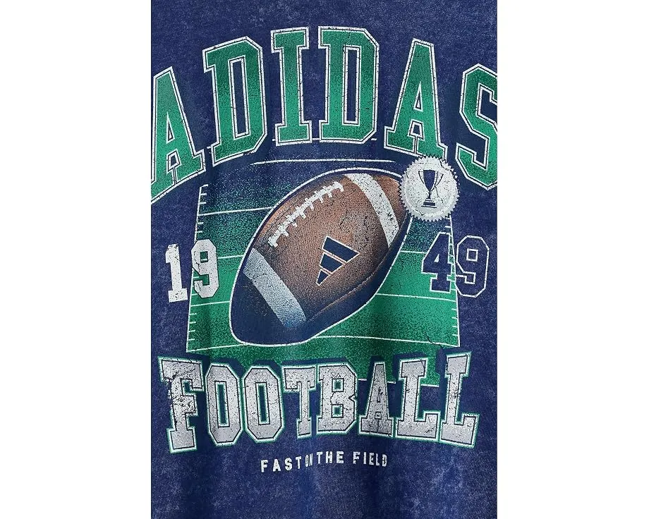 Детская футболка Adidas AOP Football Wash в спортивном стиле