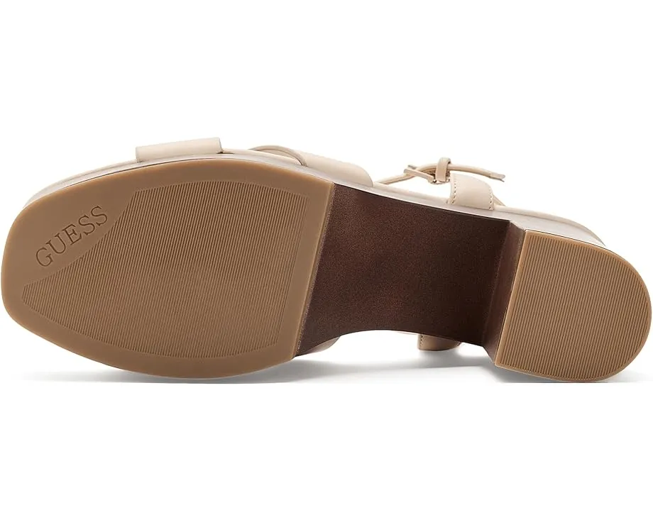 Босоножки GUESS Qeelin с каблуком и платформой