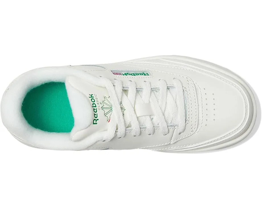 Кроссовки Reebok Club C Extra для детей с кожаным верхом и перфорацией