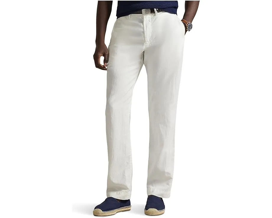 Штаны классического кроя Bedford из льна с хлопком Polo Ralph Lauren