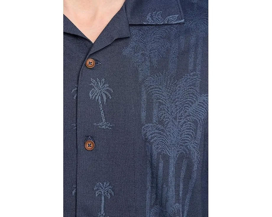 Tommy Bahama рубашка Palm Fresco Palm Grove Camp синяя Blue Note