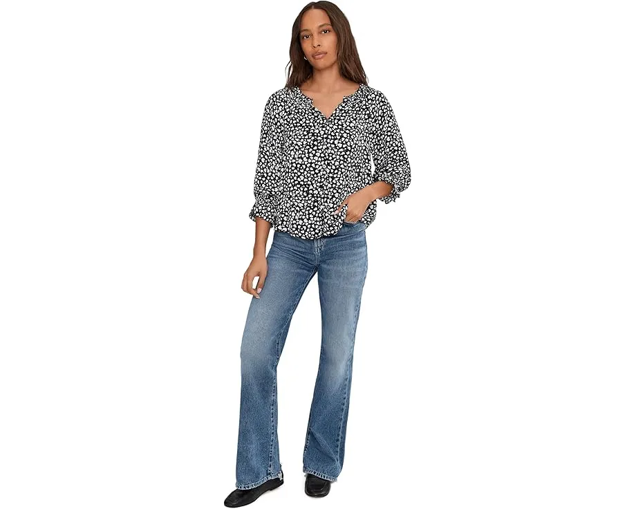 Блуза Liverpool Los Angeles с рукавом 3/4 на пуговицах и рюшами