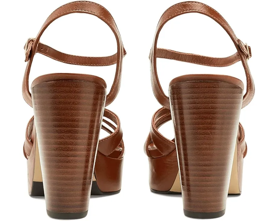 Сандалии Bernardo Vittor с плетёным верхом и каблуком платформы