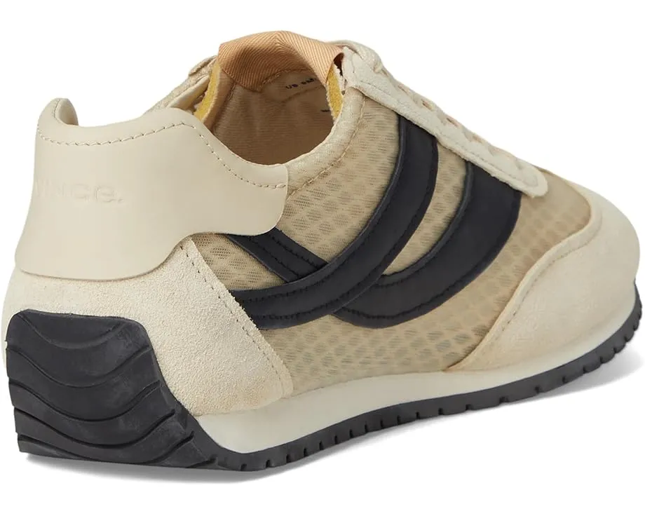 Кроссовки Vince Oasis Runner-W на шнуровке из мягкой кожи с контрастными деталями