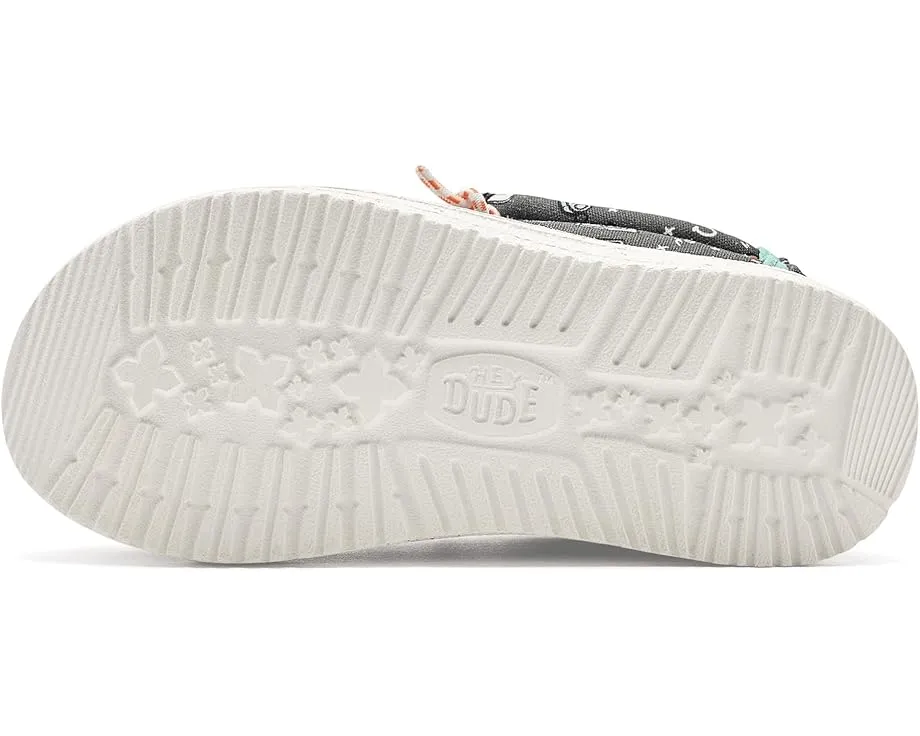 Детские кроссовки Hey Dude Kids Wally Print с принтом и технологией Flex & Fold