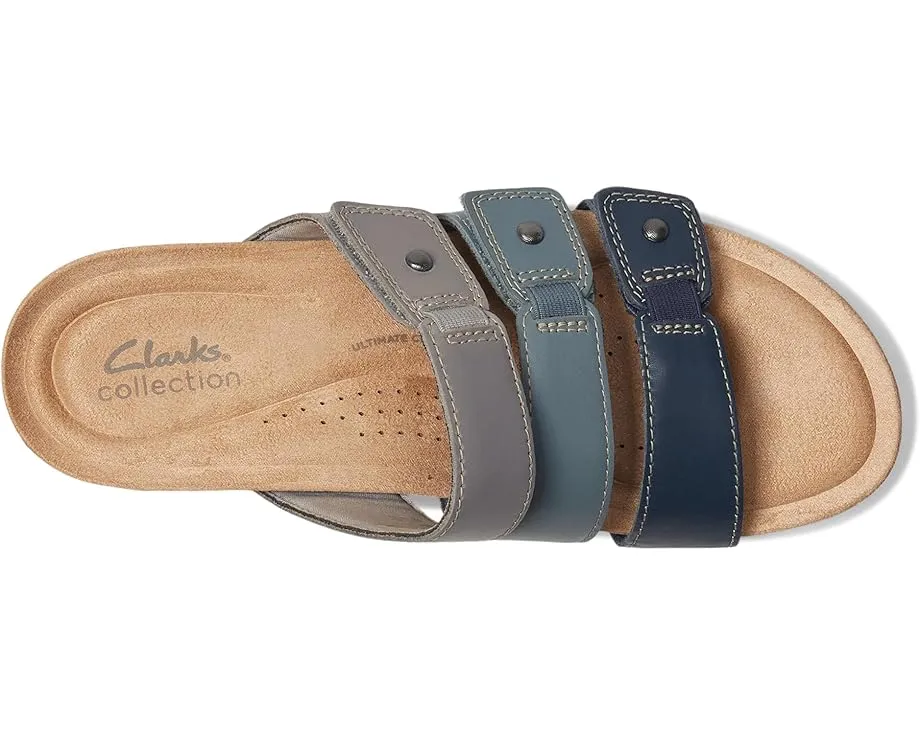 Сандалии Clarks Calenne Lily на трех ремешках с застежкой на липучке