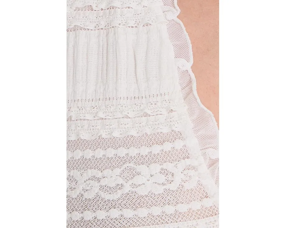 Топ Flirty Frills Halter Free People кружевной