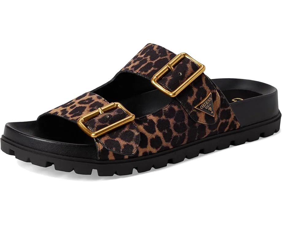 Сандалии Fasten от GUESS с платформой и двойной пряжкой из замши