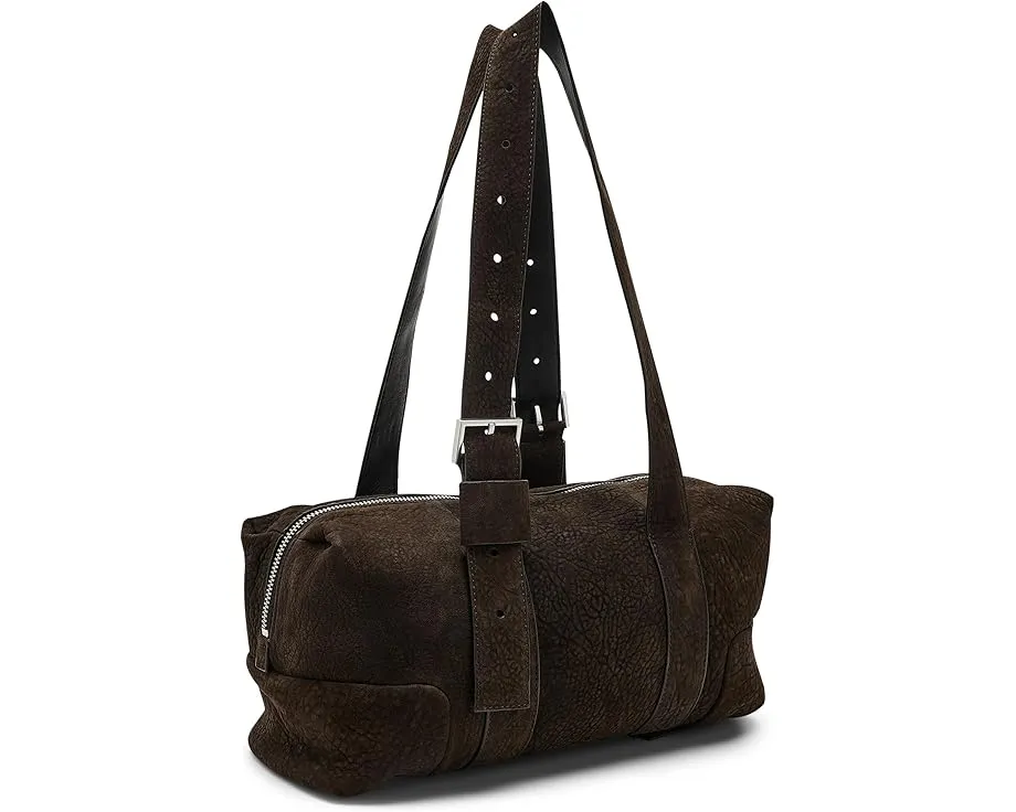 Сумка через плечо AllSaints Ares Grain в стиле дафл из кожи с регулируемым ремнем