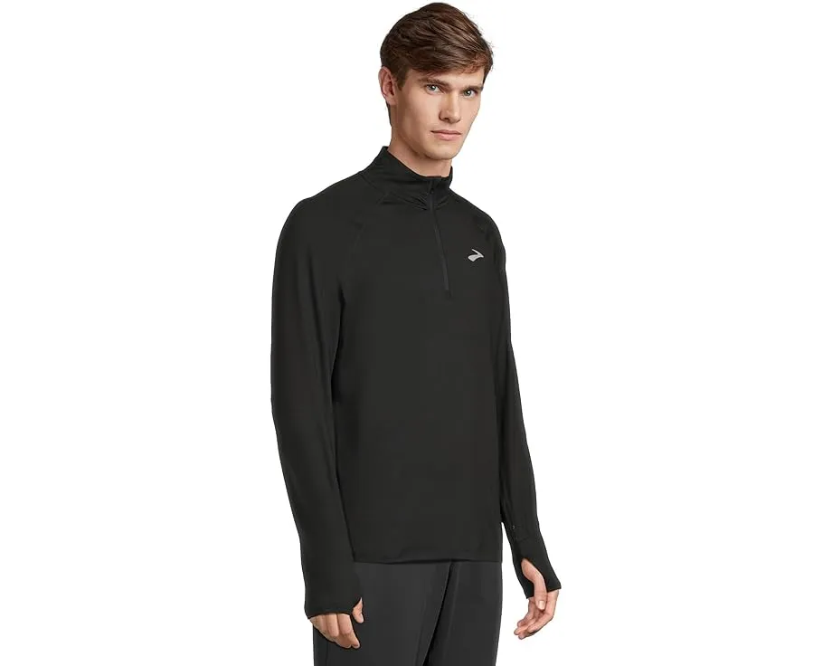 Куртка Brooks Dash 1/4 Zip 3.0 с воротником стойкой и отверстиями для большого пальца