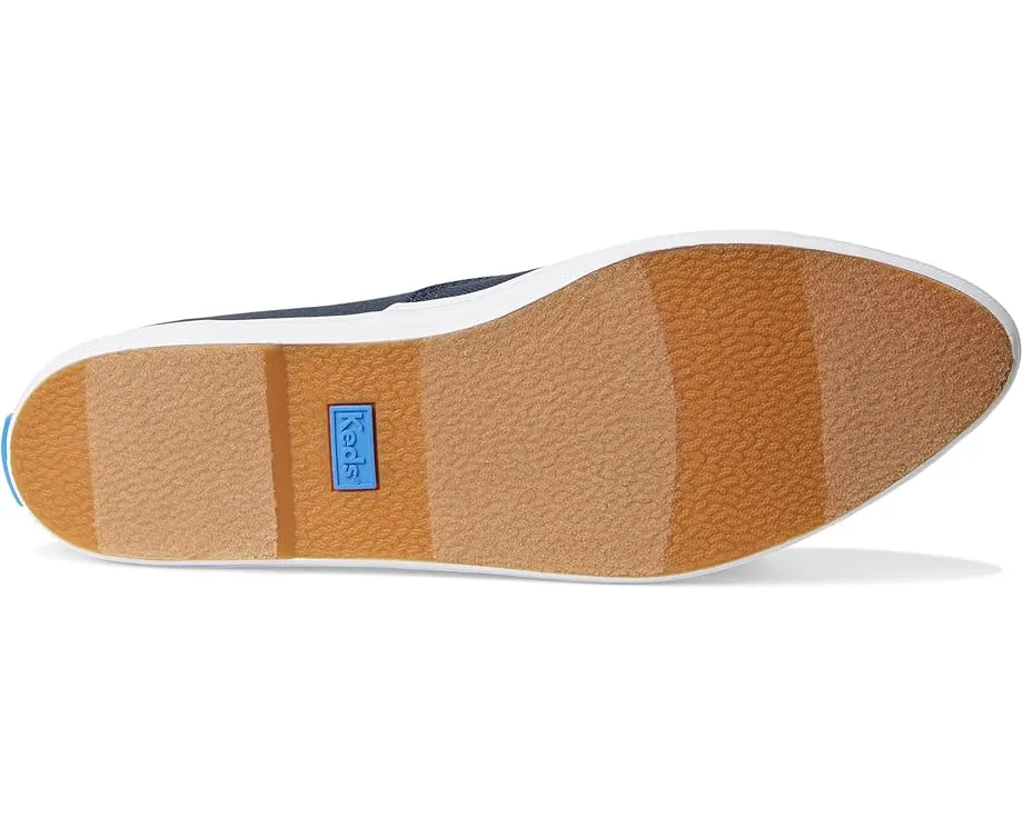 Кроссовки Keds Champion Point Low с заостренным носком из холста и резиновой подошвой