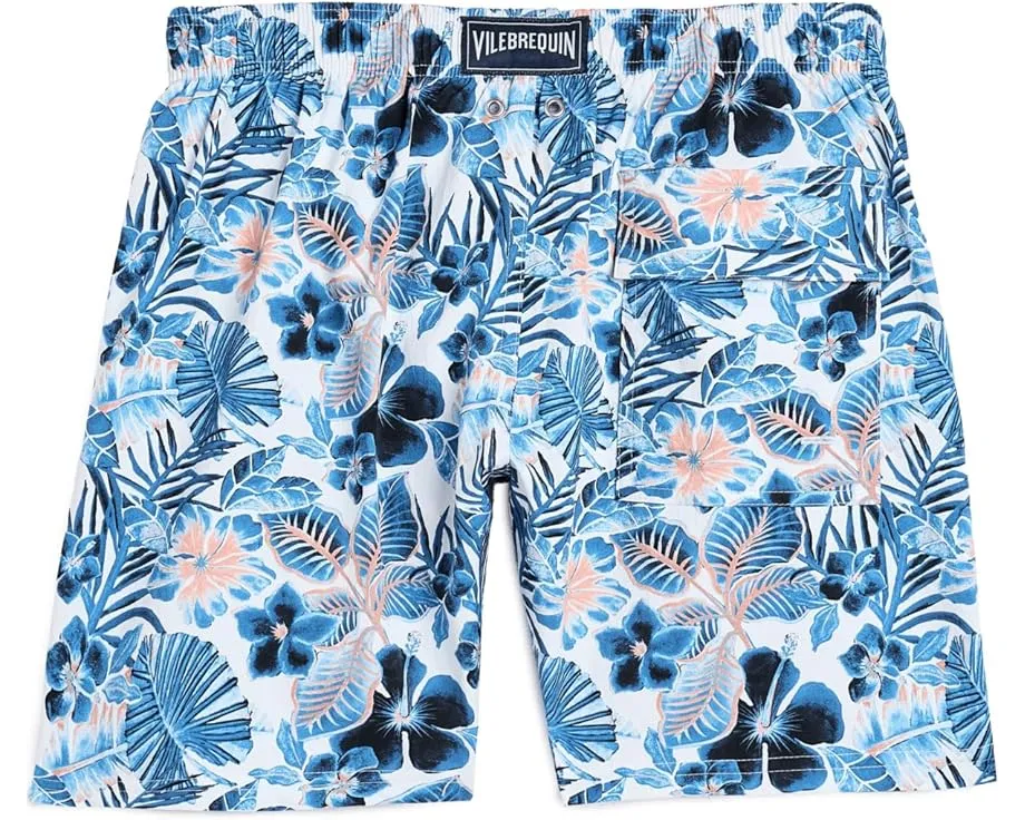 Плавание ящериц в Jirise Island Flowers, шорты Vilebrequin Kids для детей