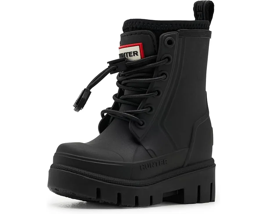 Сапоги Hunter Kids Stamp для малышей и детей с водонепроницаемым верхом на шнуровке