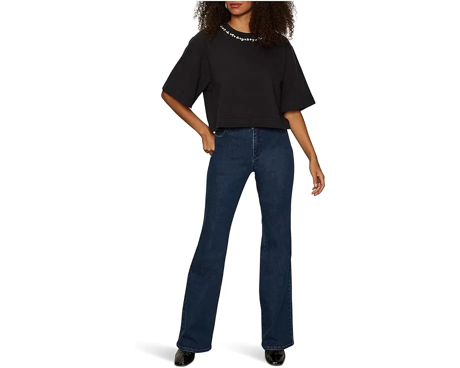 Sanctuary укороченная футболка с декором на горловине