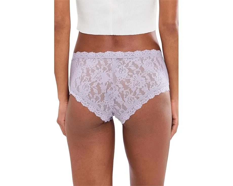 Трусы-стринги Hanky Panky Printed Signature Lace Low Rise с принтом