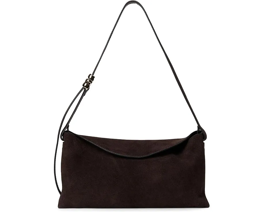 Ведомая сумка Madewell Suede Date Night Party Shoulder из замши с магнитной застежкой