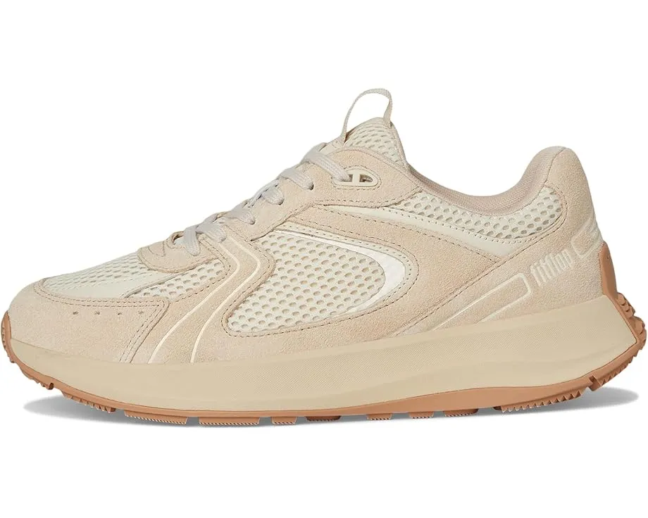 Кроссовки FitFlop F-Mode Flow на платформе с верхом из замши и сетки