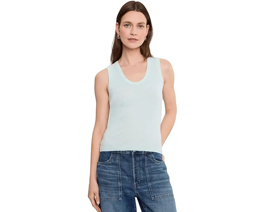 Lilla P Майка с круглым вырезом из рубчатого слаба облегающего кроя