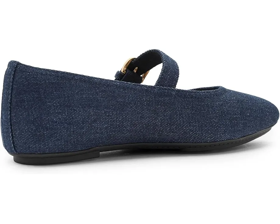 Туфли FitFlop Delicato Mary Jane из денима на клиновидном каблуке