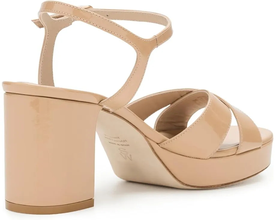 Сандалии Stuart Weitzman Dayna Platform 80 на платформе с ремешком на щиколотке
