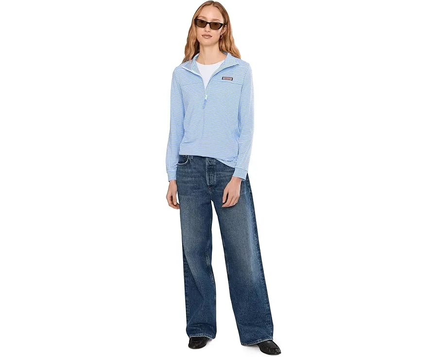 Vineyard Vines Sankaty Shep Shirt рубашка из быстросохнущей ткани с застежкой-молнией