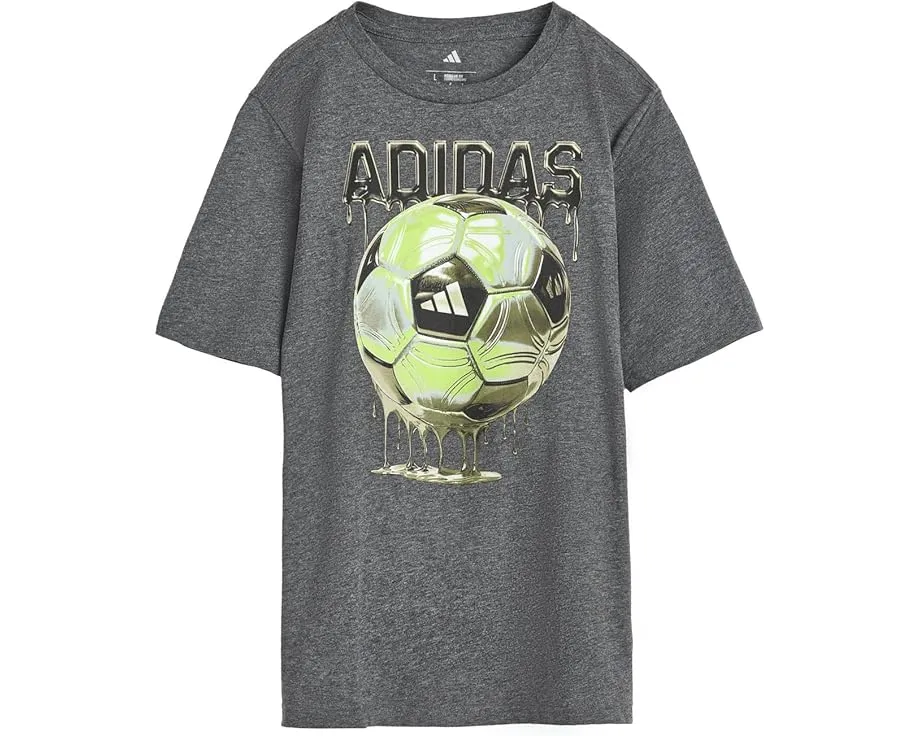 Футболка adidas Kids Soccer Drip Heather из мягкой смесовой ткани