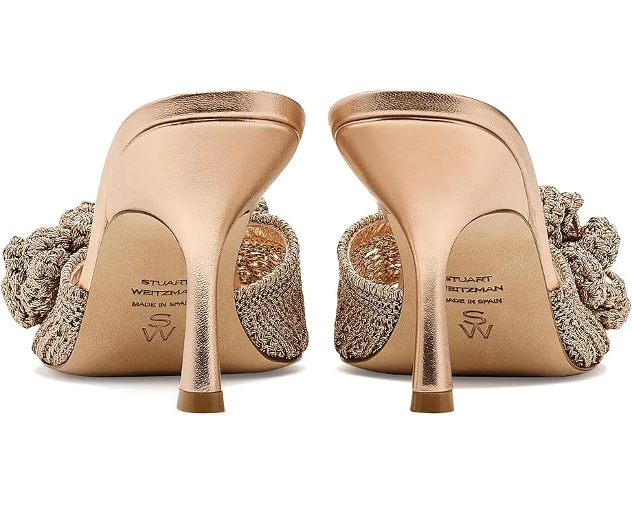 Туфли Stuart Weitzman Lotus Slide 85 с ручной вязкой и миндалевидным носком