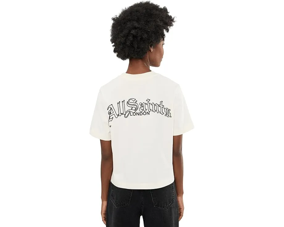 Футболка Descent Lisa Tee от AllSaints мелкозернистый белый