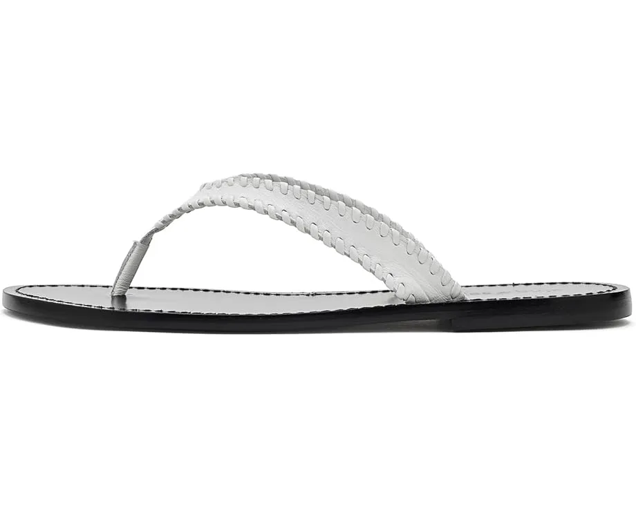 Jessica Leather Sandals от Cinq à Sept кожаные сандалии на плоском ходу