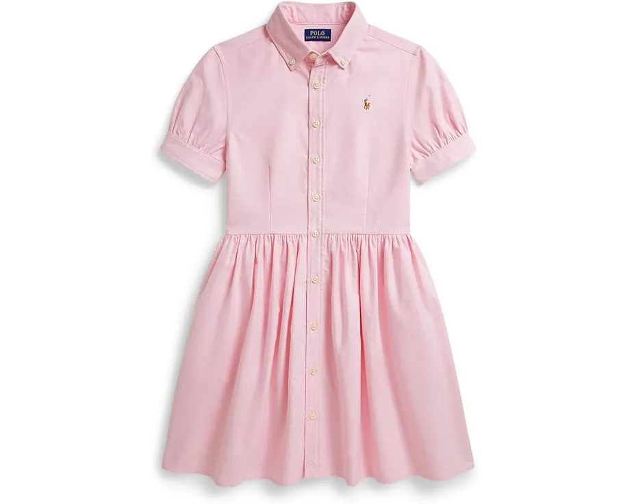 Платье-рубашка из хлопкового оксфорда для детей постарше Polo Ralph Lauren Kids