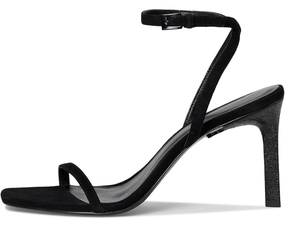 Босоножки Tory Burch на каблуке 90 мм с паве-деталью