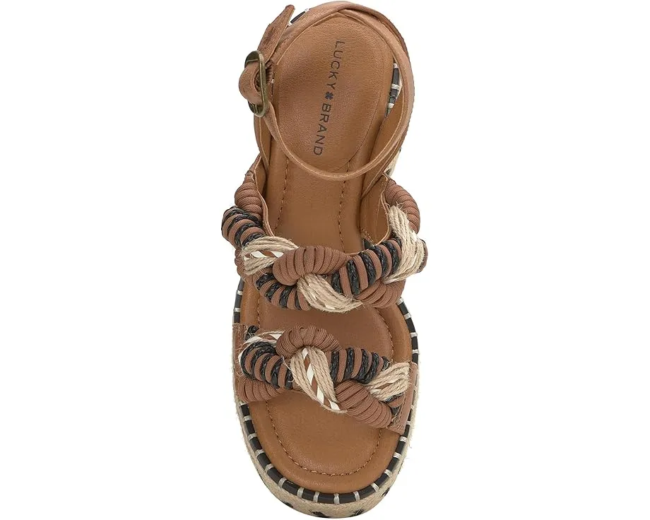 Сандалии Jewelly от Lucky Brand с двумя кожаными ремешками и высоким каблуком