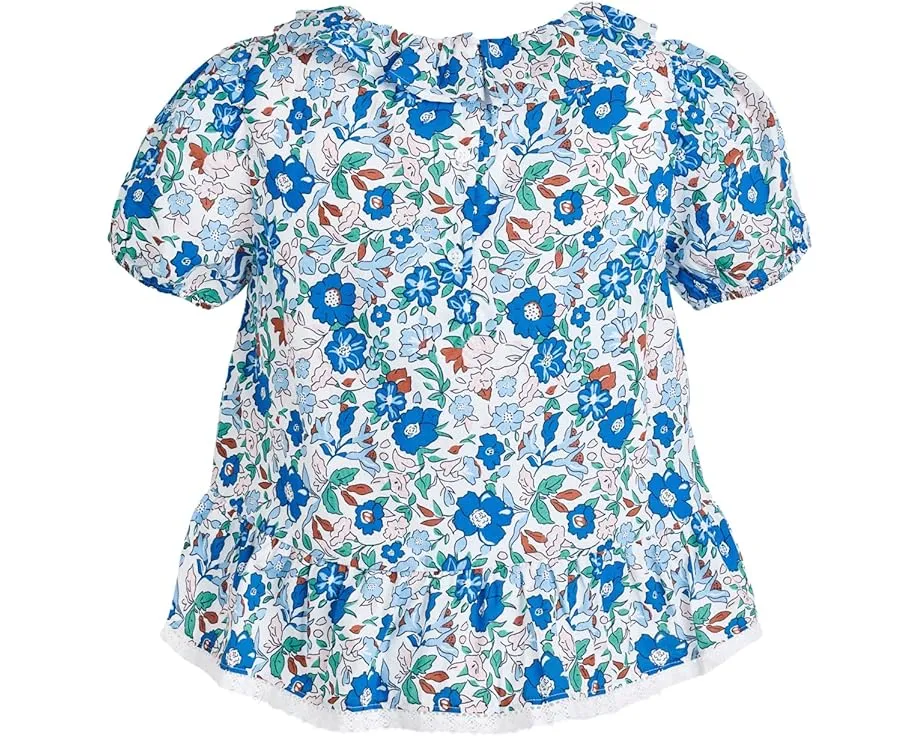 Блузка Janie and Jack с рюшами по подолу и цветочным узором