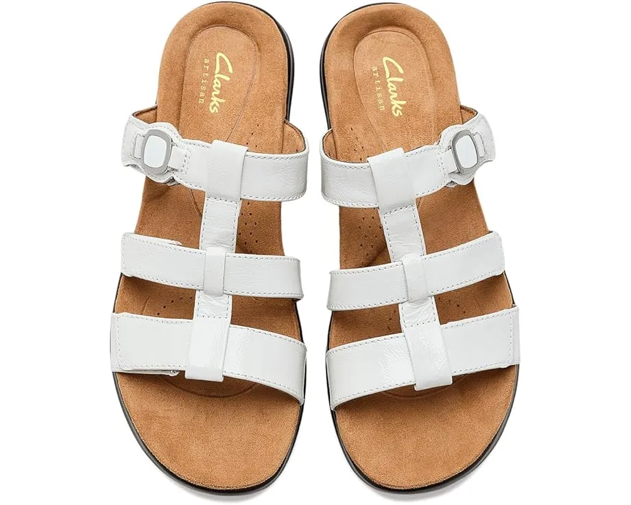 Сандалии Clarks Kitly Pearl с ремешками на липучке и текстильной подкладкой