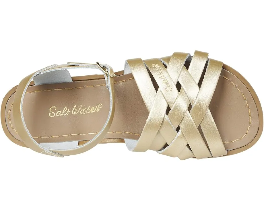 Сандалии Salt Water Sandal Retro с плетеным верхом и латунной фурнитурой