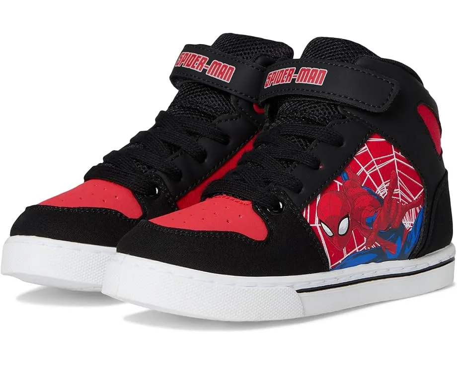 Кроссовки Josmo Spiderman высокие для детей с липучкой и шнуровкой