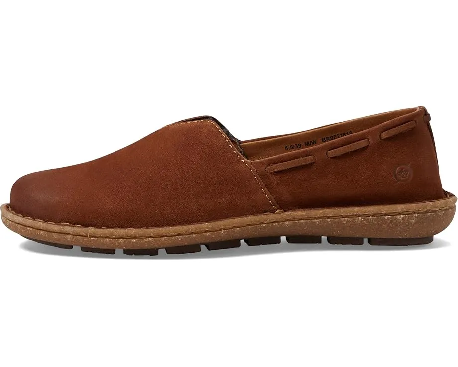 Слипоны Born Naya из мягкого нубука с пробковой стелькой и гибкой подошвой