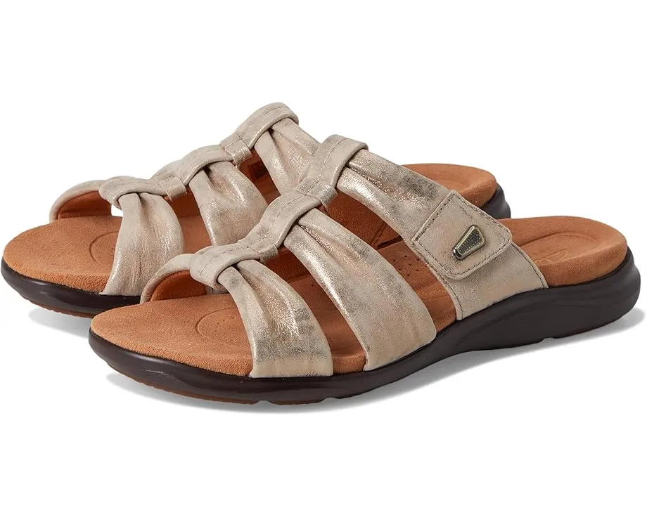 Сандалии Clarks Kitly Slide с лазерной резьбой и регулируемым ремешком