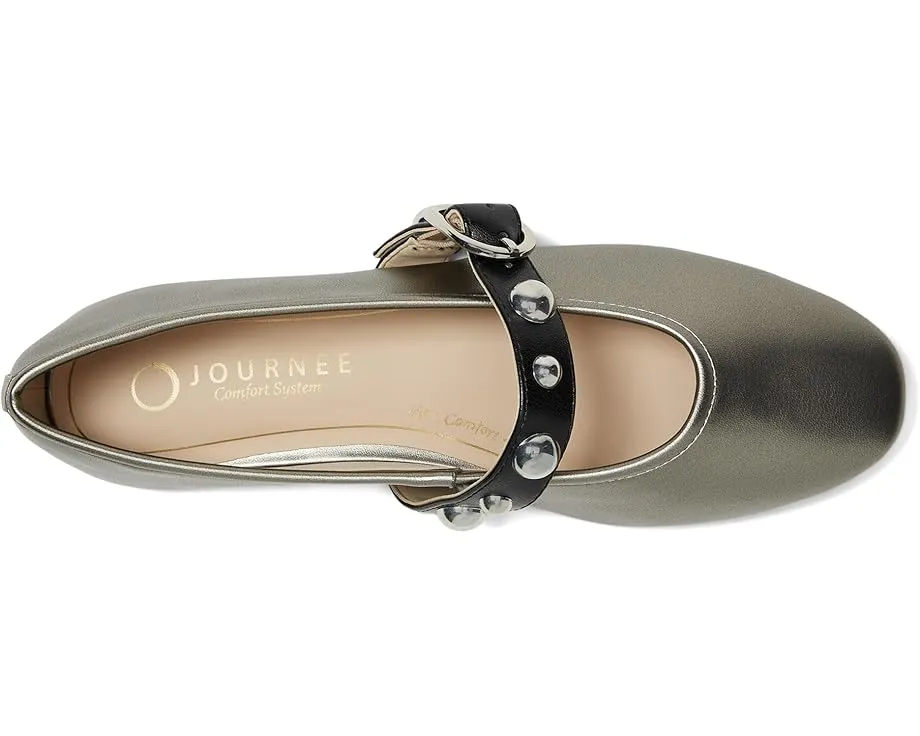 Балетки Naveah с заклепками и острым носком на удобной стельке Journee Collection