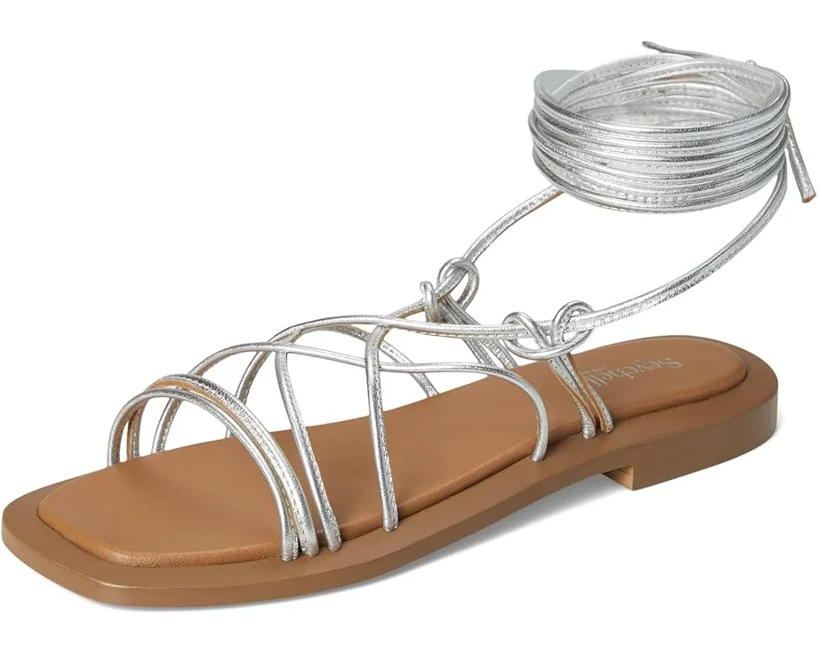 Сандалии Seychelles Lilac Two из металлизированной кожи с переплетением