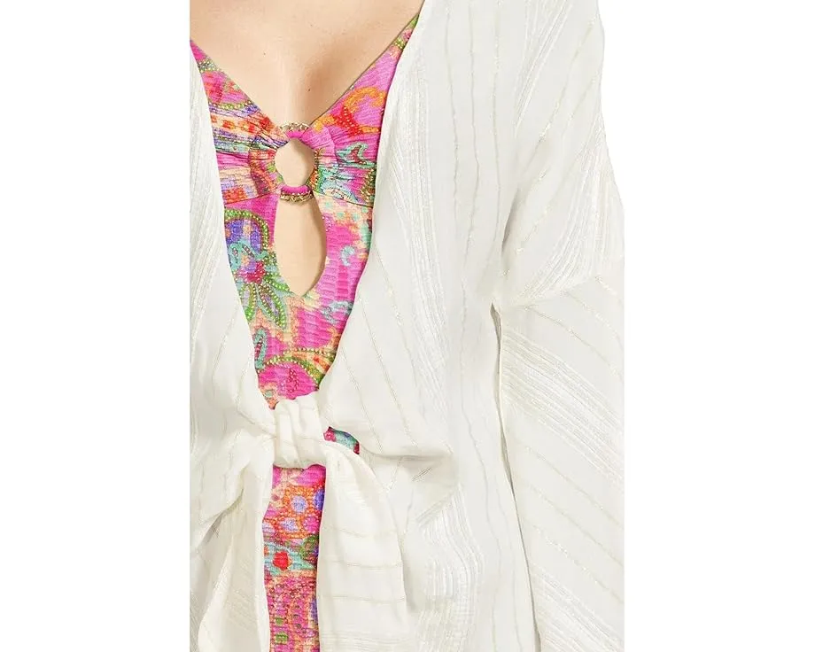 Туника-парео BECCA Radiance с глубоким вырезом и завязкой спереди
