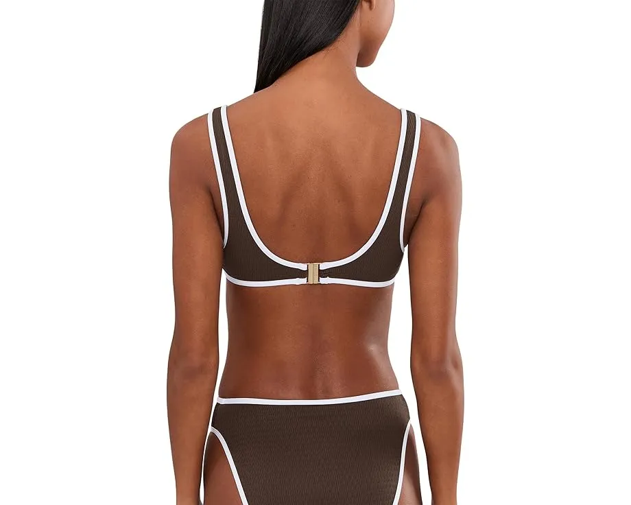 Топ Seafolly Beach Bound Ring Front с кольцом и съемными чашками