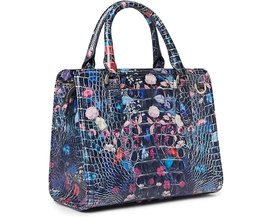 Сумка Brahmin Cami среднего размера с квадратной формой и карманами