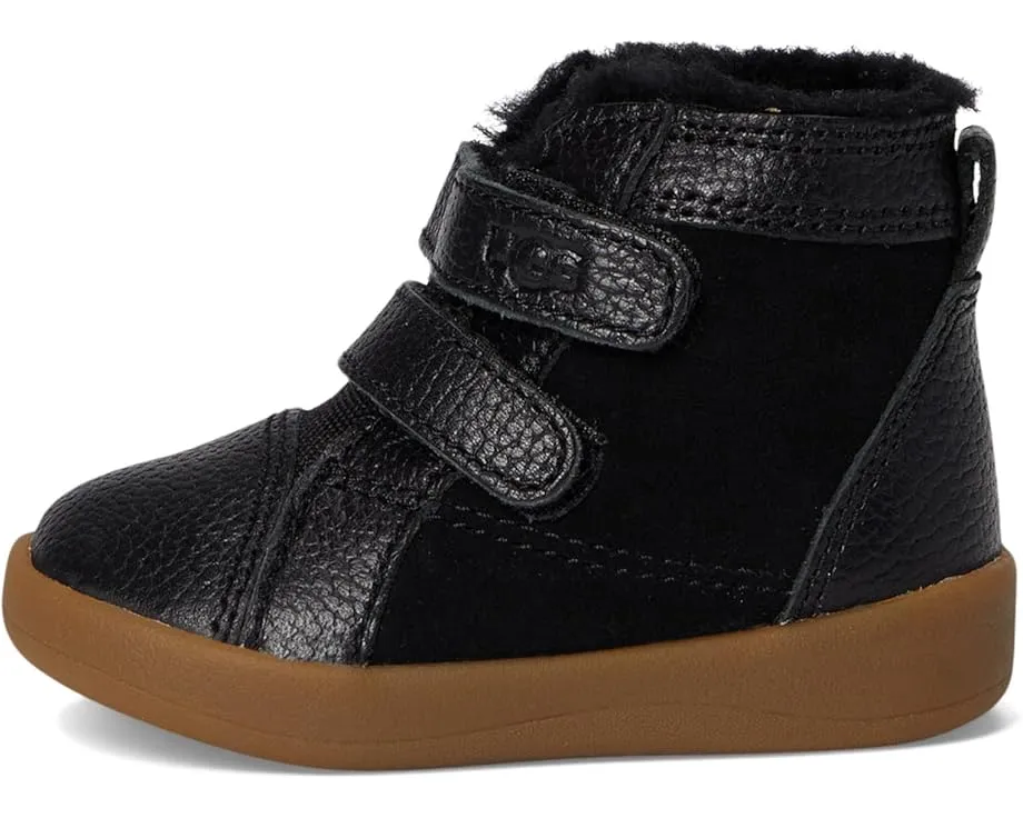 UGG Детские высокие ботинки Rennon II из замши с мехом