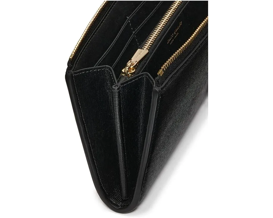 Континентальный кожаный кошелек на молнии Devin Saffiano от Kate Spade New York