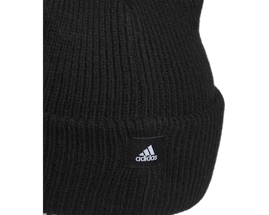 Шапка-бини Adidas Script Fold с отворотом и вышитым логотипом