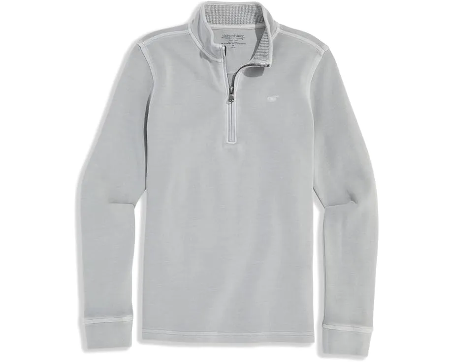Детская кофта Vineyard Vines с крашением в изделии и застежкой-молнией на четверть