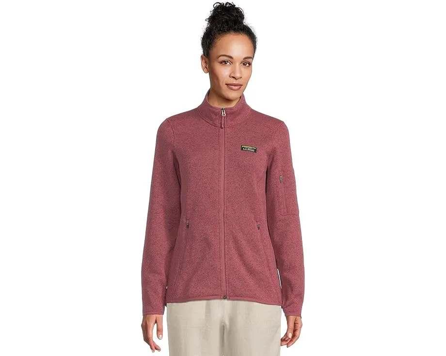 Куртка L.L.Bean Bean's Sweater Fleece Full Zip с приталенным силуэтом и ветрозащитной планкой
