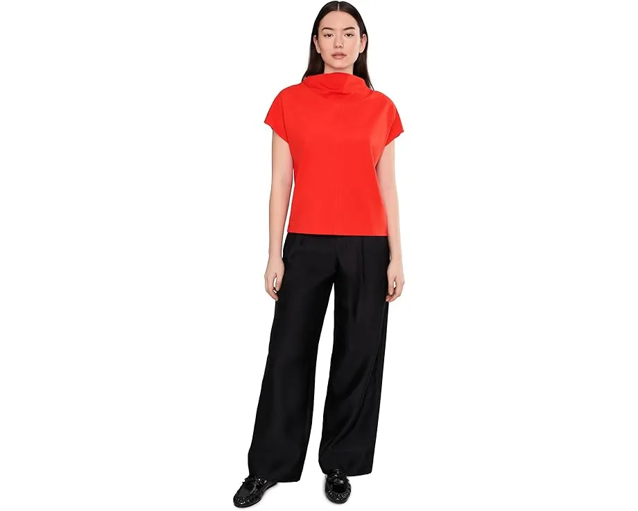 Топ Trina Turk Pavilion из мягкого понте с драпированным воротником