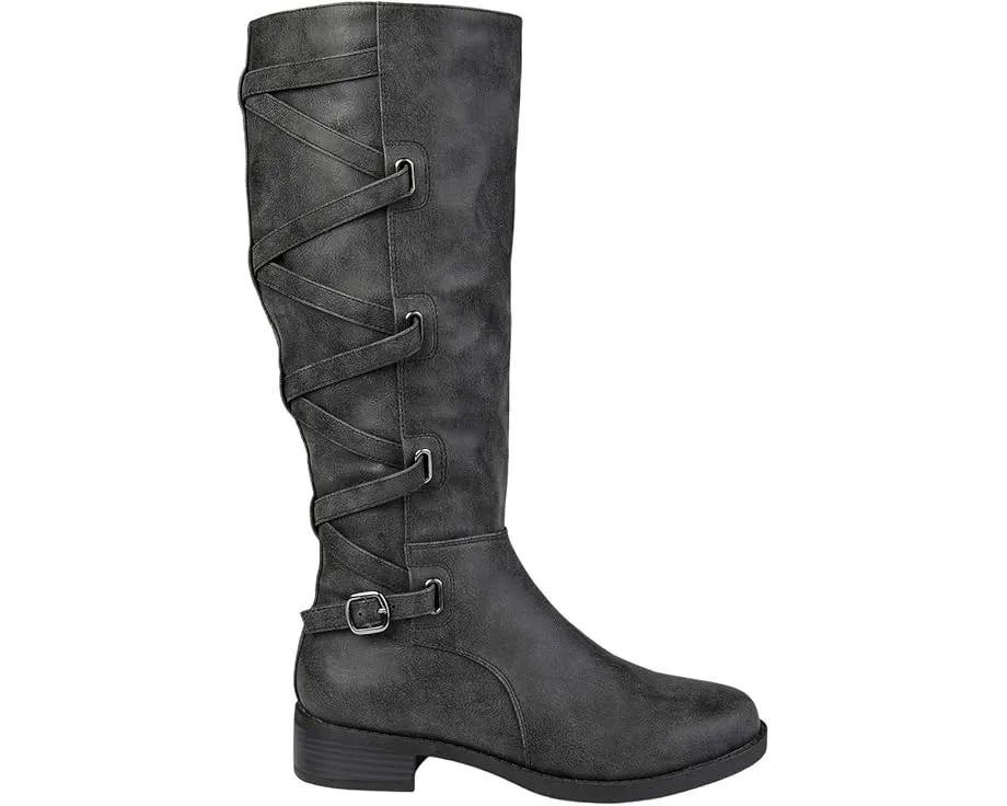 Ботинки Journee Collection Carly с зигзагообразной шнуровкой и низким каблуком